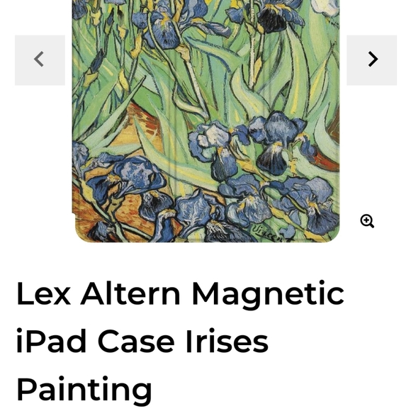 💼Lex Altern Magnetic iPad Cover- Beautiful! Iris Pattern-New without Tags - Picture 2 of 11